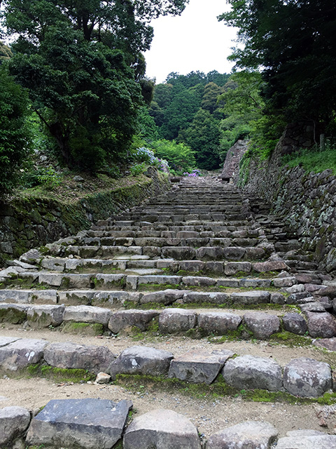 安土城の大手道