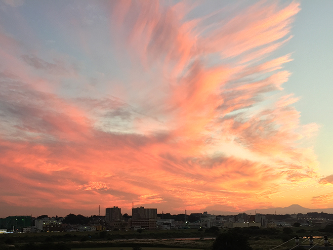 二子玉川の夕映え