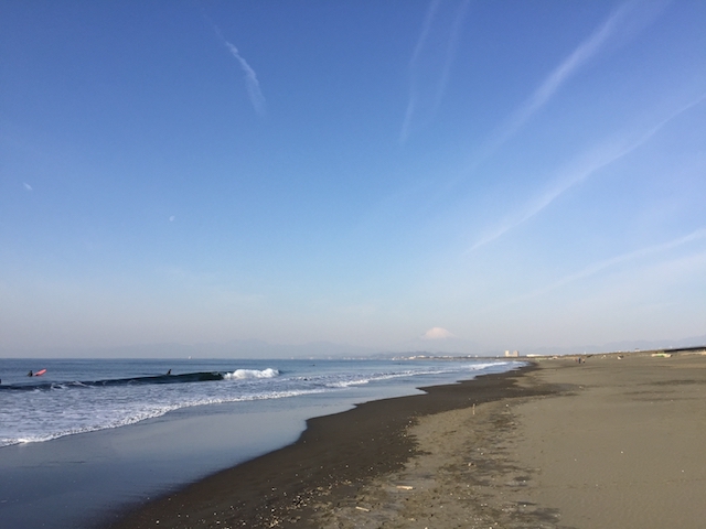 湘南から富士山