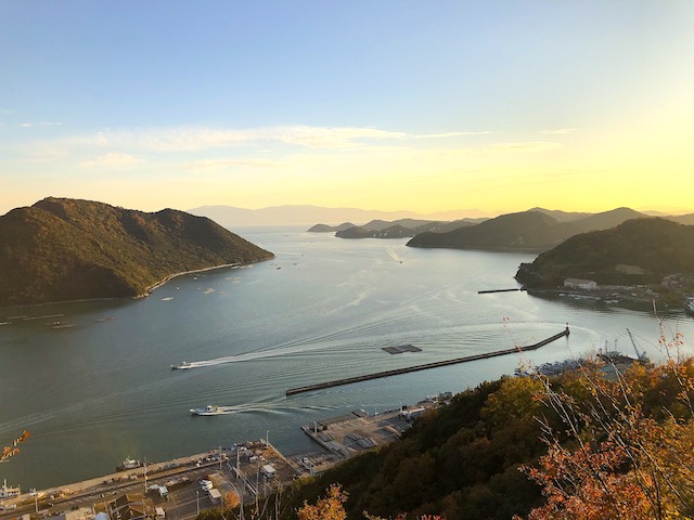 ひなせの海の夕暮れ