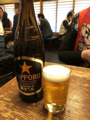 サッポロ黒ラベル。