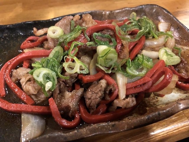 赤こんにゃくと近江牛