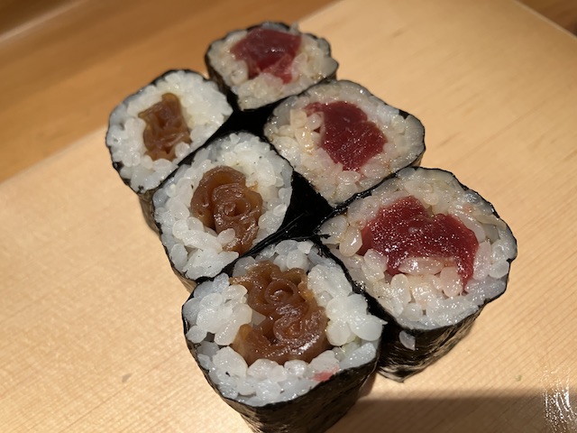 鉄火巻きと干瓢巻き