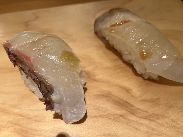 鯛と平目昆布〆